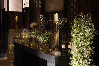 Floral detail and Tablescape — Reception decor — Westin